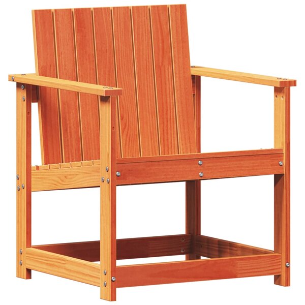 vidaXL Chaise de jardin cire marron 62x56x77 cm bois de pin massif