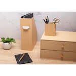 Porte-revues Officebyme Dos 100mm - Beige - X 2 - Exacompta