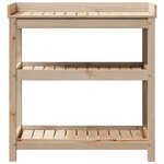 vidaXL Table de rempotage et étagères 82 5x45x86 5 cm bois massif pin