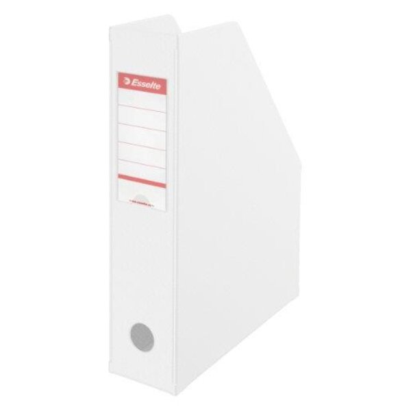 Boîte à pan coupé Porte-revues PVC dos 7 cm Livré à plat Blanc ESSELTE