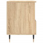 vidaXL Tables de chevet 2 Pièces chêne sonoma 40x35x50 cm bois ingénierie