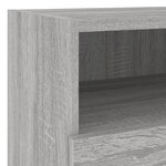 vidaXL Meuble TV mural sonoma gris 40x30x30 cm bois d'ingénierie