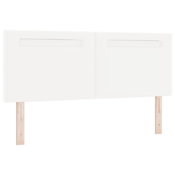 Tête de lit vidaXL Design Simple Blanc Pur 140 cm en Similicuir