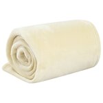 vidaXL Couverture crème 150x200 cm polyester