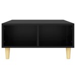 vidaXL Table basse Noir 60x60x30 cm Aggloméré