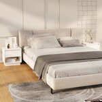 vidaXL Tables de chevet 2 Pièces Blanc 45x34x44 cm Aggloméré