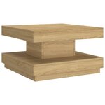 vidaXL Table basse Marron clair 60x60x35 cm MDF