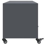 vidaXL Meuble TV anthracite 100 5x39x43 5 cm acier laminé à froid
