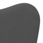 vidaXL Canapé-lit pour enfants anthracite peluche douce