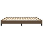 vidaXL Cadre de lit sans matelas marron foncé 180x200 cm tissu