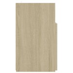 vidaXL Meuble TV avec lumières LED chêne sonoma 120x30x50 cm