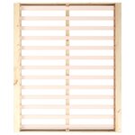 vidaXL Cadre de lit 180x200 cm Super King Bois massif