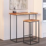 vidaXL Dessus de table 80x60x2 5 cm rectangulaire bois massif acacia