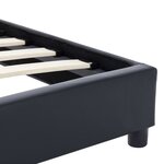 vidaXL Cadre de lit Noir Similicuir 160x200 cm