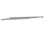 vidaXL Auvent rétractable bleu et blanc 5x3 m tissu et aluminium