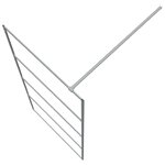 vidaXL Paroi de douche Argenté 90x195 cm Verre ESG transparent