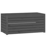 vidaXL Ensemble de boîtes de jardin 4 Pièces gris bois de pin massif