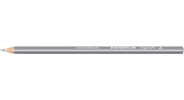 Crayon de couleur ERGOSOFT Triangulaire Mine 3 mm Coloris Gris clair STAEDTLER