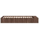 vidaXL Cadre de lit chêne marron 90x190 cm bois d'ingénierie