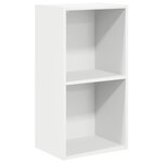 vidaXL Bibliothèque blanc 40x30x76 5 cm bois d'ingénierie