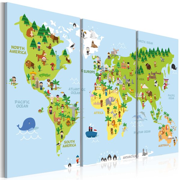 Tableau - children's world l x h en cm 90x60