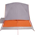 vidaXL Tente de camping à dôme 3 personnes orange imperméable