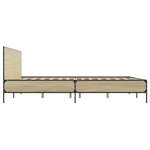 vidaXL Cadre de lit sans matelas chêne sonoma 140x190 cm