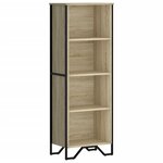 vidaXL Bibliothèque chêne sonoma 50x31x137 5 cm bois d'ingénierie