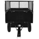 vidaXL Remorque basculante pour tondeuse de pelouse Charge de 300 kg