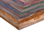 vidaXL Table basse avec pieds en V Bois de teck recyclé