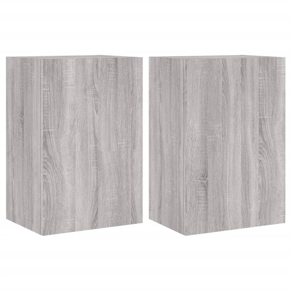 vidaXL Meubles TV muraux 2Pièces sonoma gris 40 5x30x60cm bois ingénierie