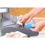 Bobine Pour Tickets De Carte Bancaire 57x40mm - 18m - 1 Pli Thermique 55g/m2 - Blanc - X 50 - Exacompta