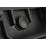 vidaXL Mallette de transport robuste Noir avec mousse 35 Litres
