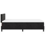 Lit box spring vidaXL avec matelas Noir 120x200 cm Velours