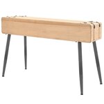 vidaXL Table console Bois massif de sapin 115x40 5x76 cm