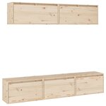 vidaXL Meubles TV 5 Pièces Bois massif de pin