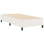 vidaXL Cadre de Lit Crème 90x190 cm en Tissu Côtelé