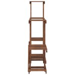vidaXL Support à fleurs 95x25x96 cm bois massif de sapin