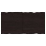 vidaXL Dessus de table bois massif traité bordure assortie