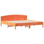 vidaXL Cadre de lit sans matelas cire marron 180x200cm bois pin massif