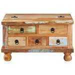 vidaXL Table basse Bois de récupération 70 x 70 x 38 cm