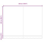 Auvent rétractable automatique vidaXL Gris Clair 350x250 cm