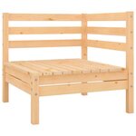vidaXL Canapés d'angle de jardin 2 Pièces Bois de pin massif