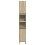 vidaXL Armoire salle de bain chêne sonoma 30x30x190 cm