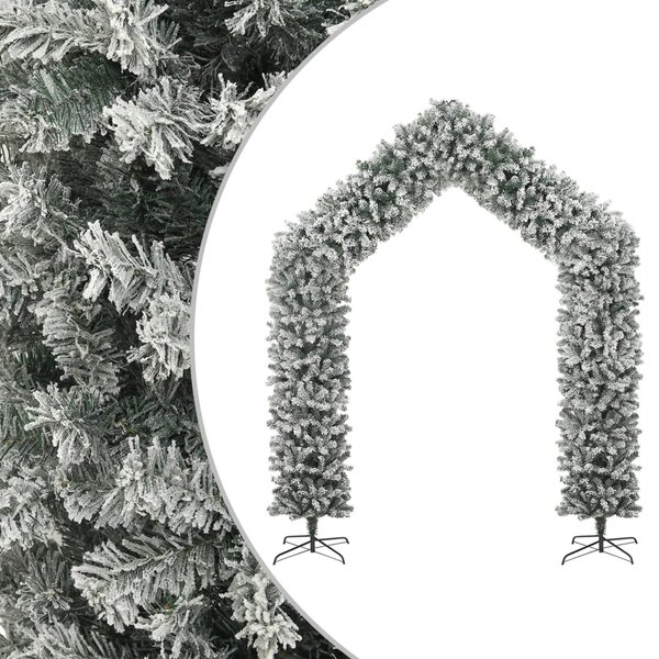 vidaXL Arche de sapin de Noël à flocons de neige 270 cm