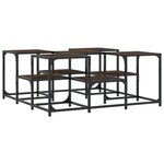 vidaXL Table basse chêne marron 91x91x40 cm bois d'ingénierie