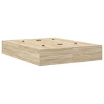 vidaXL Cadre de lit Sonoma Oak 140x200 cm