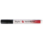 Crayon - feutre acrylique  noir  Pointe ronde 2 - 4mm  avec soupape