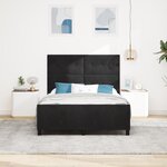 Cadre de lit vidaXL Noir 140x200 cm Velours