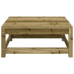 vidaXL Canapé d'angle de jardin avec coussins et repose-pieds